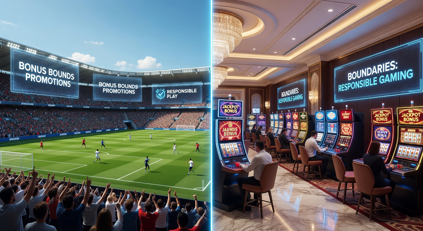 Close-up of a smartphone screen displaying a football betting app with bonus popup overlaid by responsible gambling limit settings