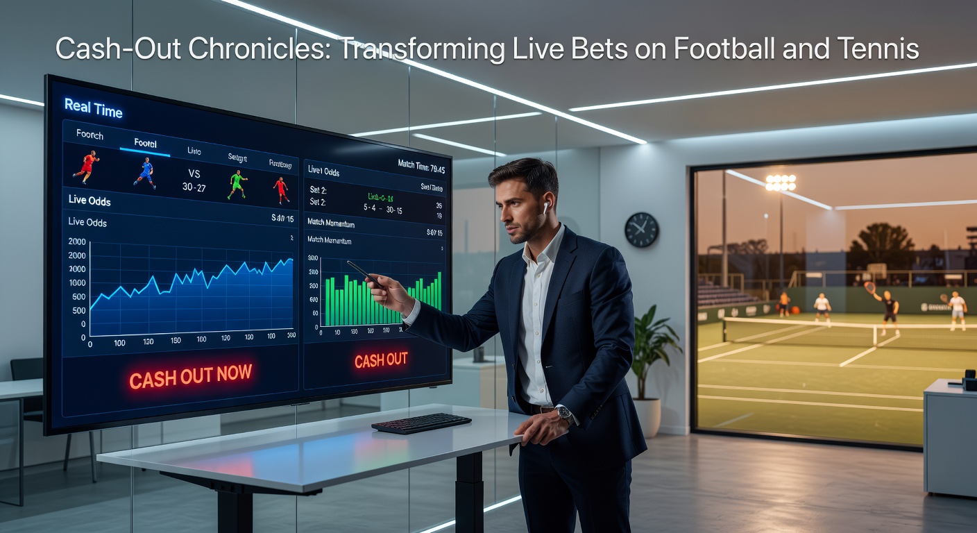 Dynamic live betting interface showing cash-out option during a football match, with odds fluctuating in real-time