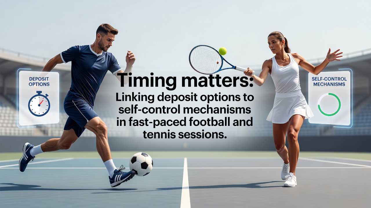 Deposit timing interfaces displayed on betting apps during live football and tennis matches