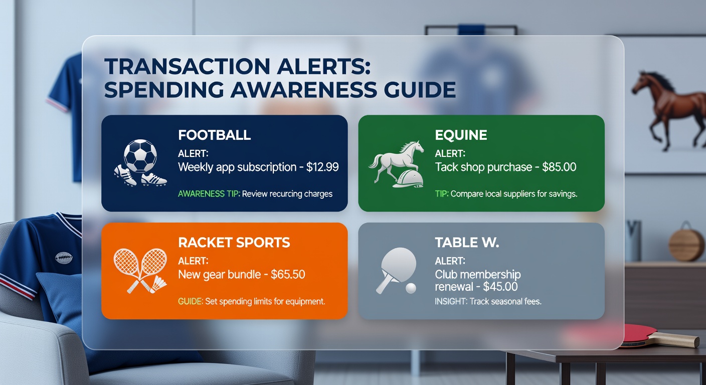 Dashboard view of consolidated transaction alerts across multiple sports betting categories